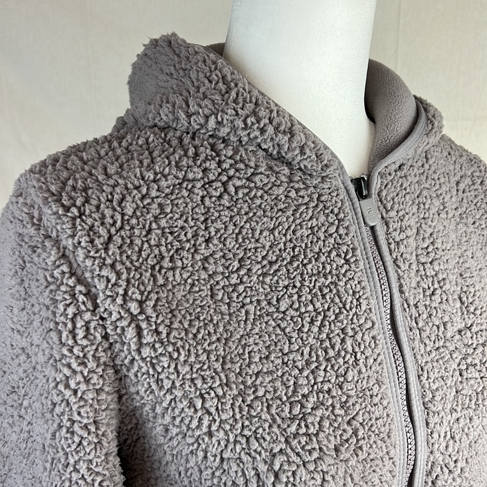 Fila Sport Gray Hooded Fleece Jacket. Zip up. Size S. - Picture 3 of 9
